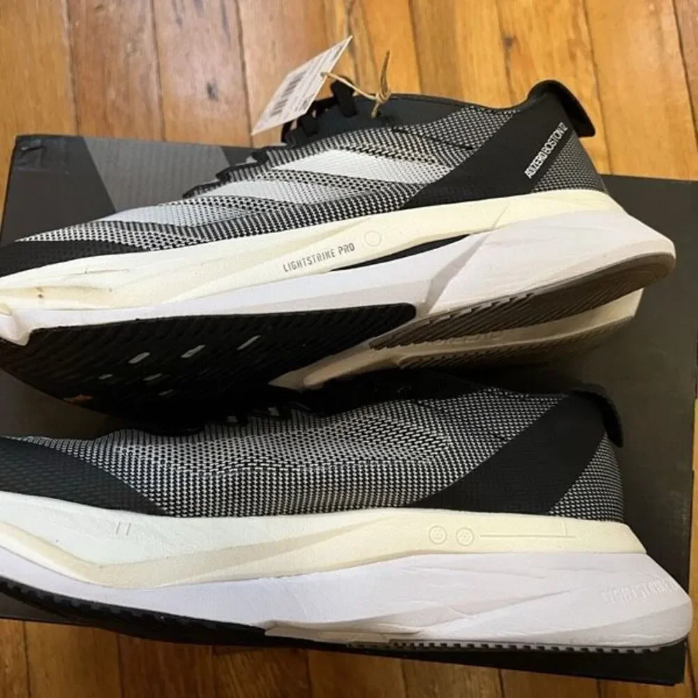 Adidas Adizero Boston 12 Running Shoes – Men’s Size 8 | Core Black / Carbon